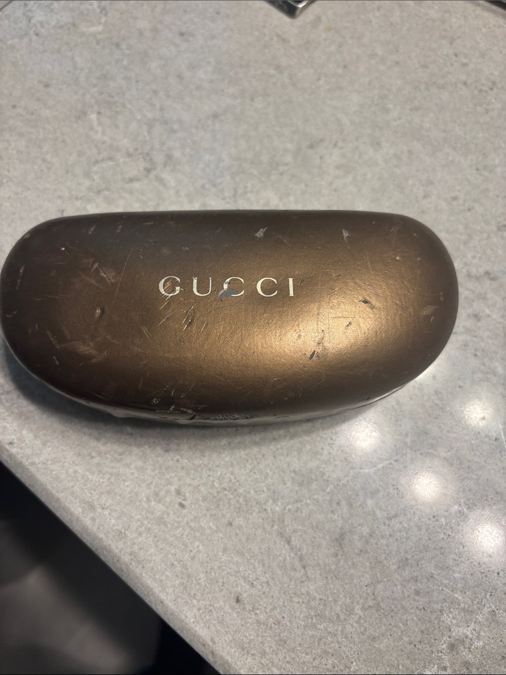 Gucci Tortoiseshell Sunglasses with Brown Lenses and Green-Red Temple Stripe - Picture 7 of 10